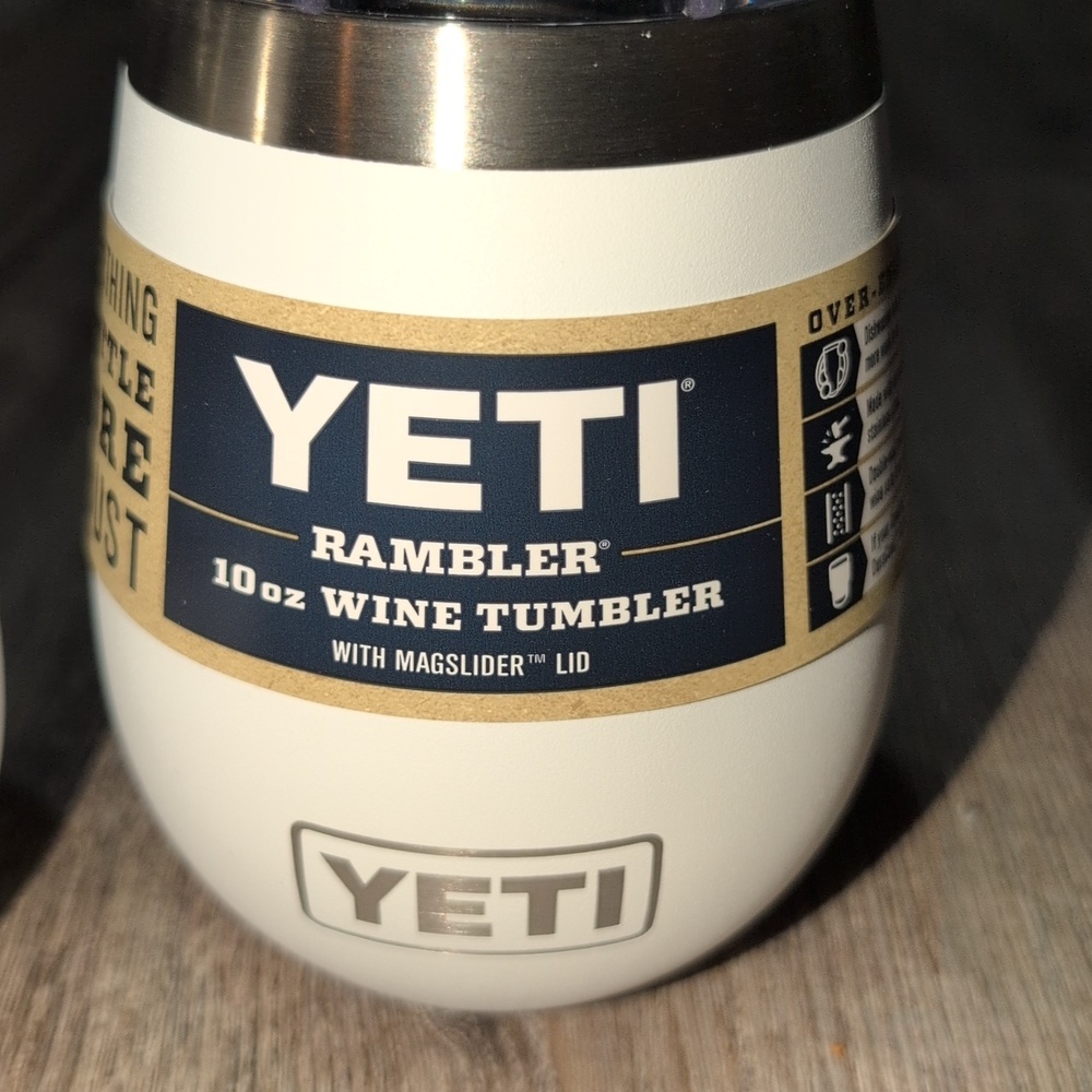 Yeti White Rambler 10oz Wine Tumblers - Set of 2 - Picture 2 of 6